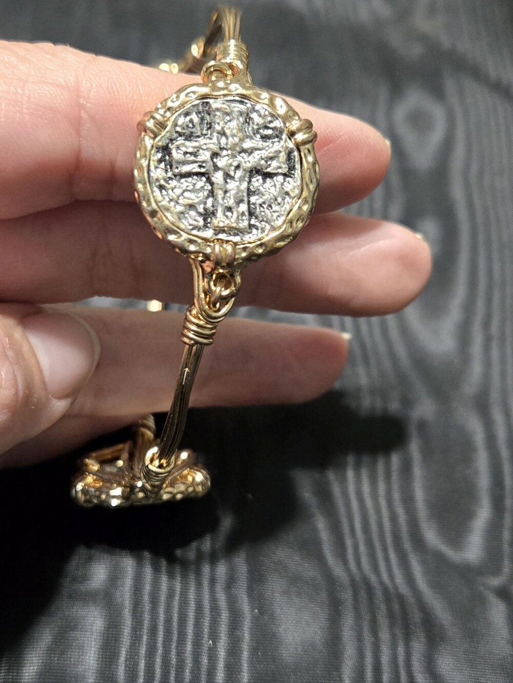 Gold-Tone Coin Design Women's Bracelet